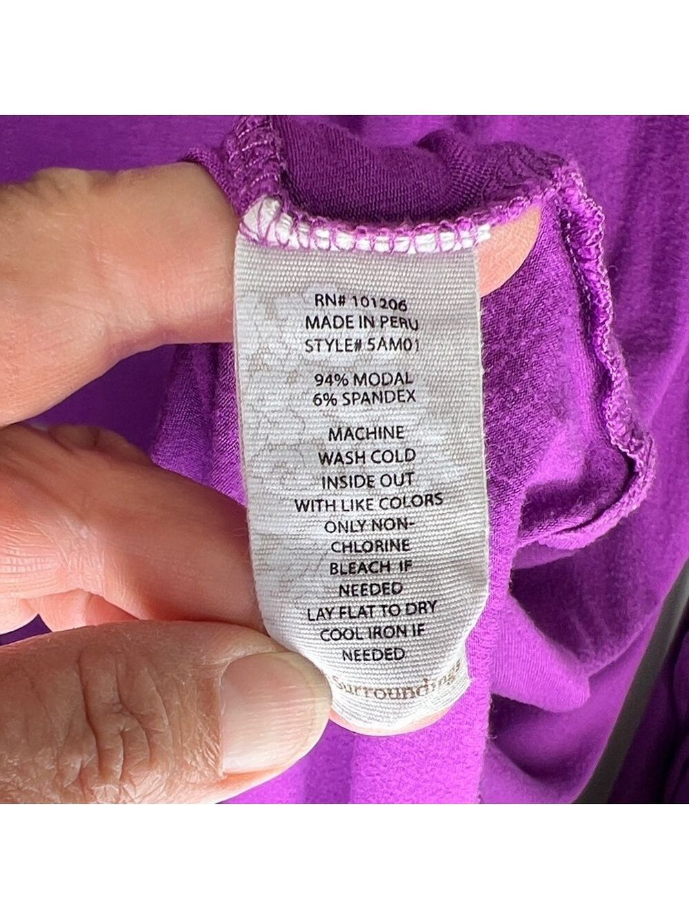 Soft Surroundings Vibrant Purple Blouse - Picture 3 of 9
